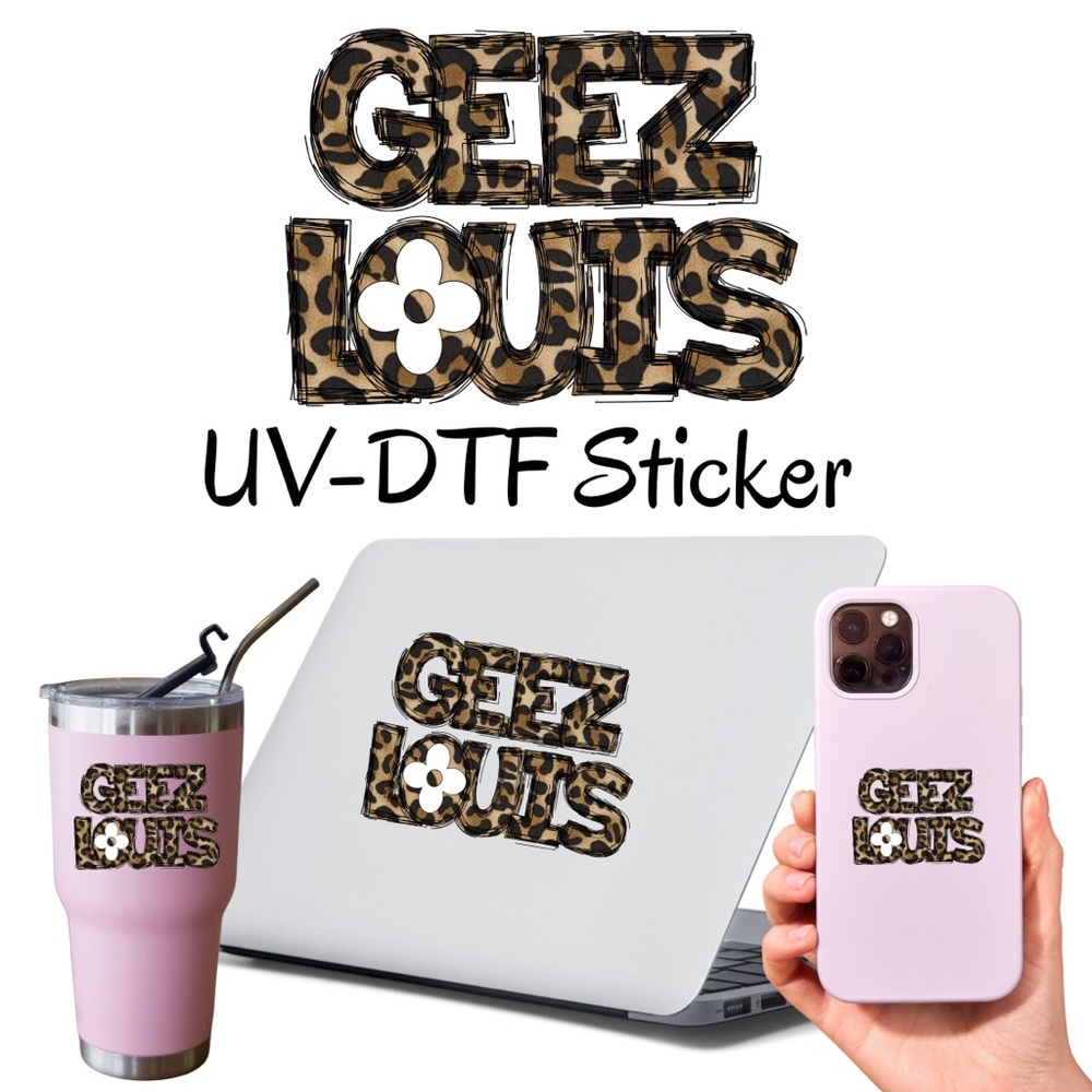 UV-DTF Sticker for Cell Phones - Black